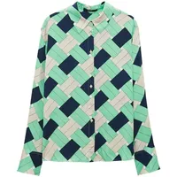 Someday Langarmbluse | Printbluse ZOLOGNA Granny Green, 36