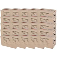 Buri Umzugskarton 25 Stück bedruckt 59x34x35cm Traglast bis 30kg