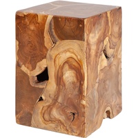 Riess-Ambiente Beistelltisch SQUARE - 30cm Teakholz Würfel Sitzhocker massiv