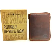 GREENBURRY Rugged Geldbörse Herren Portemonnaie braun