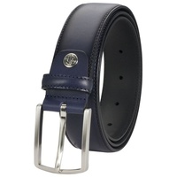 Lindenmann Anzug-Ledergürtel Herren, Anzug-Gürtel Herren 35 mm breit Vollrindleder