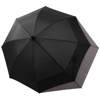 Doppler Fiber Long Stockschirm 80 cm schwarz/grau Schwarz Herren