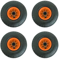 Baumarktplus 4x Sackkarrenrad Luftrad 260x85 3.00-4 75 mm zentrierte