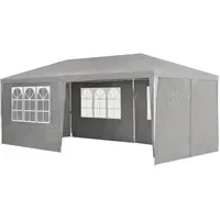 Juskys Partyzelt 3 x 6 m Dunkelgrau