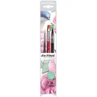 Da Vinci Pinselset Botanical Art Watercolour, 3er Set