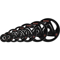 Hms fitness TOX Olympische Hantelscheibe 20 kg schwarz/rot