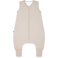 EMMA & NOAH Schlafsack mit Füßen Essential Beige, 100