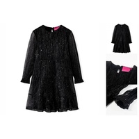 VidaXL Kinderkleid mit Langen Ärmeln Schwarz 128