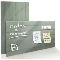 Karat Glas Memoboard Wood Design in Holzoptik und Hochglanz