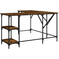 VidaXL Schreibtisch Räuchereiche 139x139x75 cm Holzwerkstoff