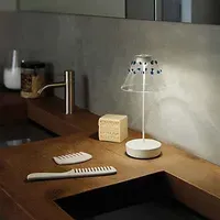 Zafferano Glasschirm für Swap Akkuleuchte LED blau - 9