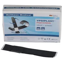Holthaus YPSIPLAST® Fingerverbände, robust+schwarz Fingerpflaster 100STK 2x12cm