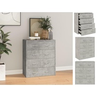 VidaXL Kommode mit 4 Schubladen 60x30,5x71 cm Betongrau