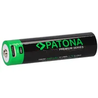 PATONA Premium 18650 Zelle Li-Ion Akku + USB-C Input