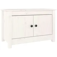 VidaXL Schuhschrank Weiß 70x38x45,5 cm Massivholz Kiefer