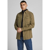 JACK & JONES Sheridan Langarmhemd Forest Night / Slim