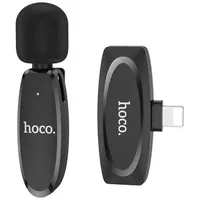 HOCO drahtloses Lavaliermikrofon für iPhone 8-pin iPhone-Anschluss L15 schwarz