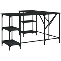 VidaXL Schreibtisch Schwarz 139x139x75 cm Holzwerkstoff