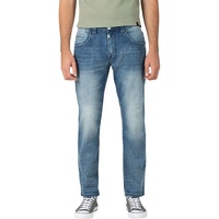 Timezone Herren Jeans GerritTZ Regular Fit Antique Blau Wash
