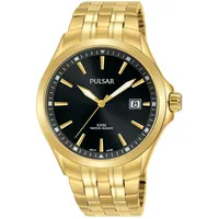 PULSAR Quarz Herren-Uhr Edelstahl mit Metallband PS9626X1