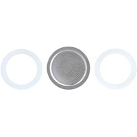 Easyworkz Espressokocher Ersatz Silikon Dichtungs und Siebeinsatz für 4