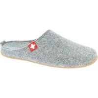Living Kitzbühel Filzpantoffeln Schweizer Kreuz Grau 36