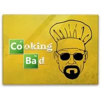 Speecheese Cooking Bad Schneidebrett in 39x28cm mit Spruch ein