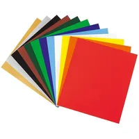 Folia Buntpapier gummiert farbsortiert 80 g/qm 12 Blatt