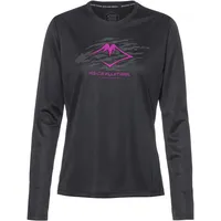Asics Fujitrail Logo Langarm-t-shirt - Performance Black / Blackberry