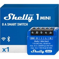 Shelly 1 Mini Gen3, 1-Kanal, Unterputz, Schaltaktor (Shelly_Plus_1_Mini_G3)