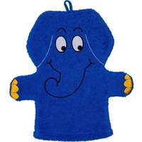 Smithy Waschhandschuhe Die Sendung mit dem blauen Elefanten blau