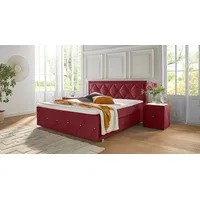 LEONIQUE »Alfie, Topseller! Inkl. Bettkasten&Topper« Wahlweise mit Knopfsteppung oder