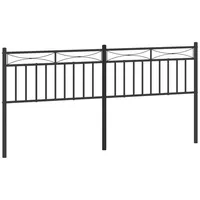VidaXL Kopfteil Metall Schwarz 193 cm