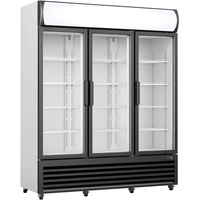 Saro Kühlschrank, 3 Glastüren + Werbetafel, GTK 1065