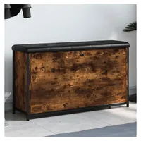 VidaXL Schuhbank mit Klappe Räuchereiche 102x32x56 cm