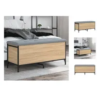VidaXL Sitzbank mit Stauraum Sonoma-Eiche 102x42x45 cm Holzwerkstoff