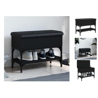 VidaXL Schuhbank Schwarz 62x32x45 cm Holzwerkstoff