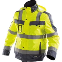 DASSY Warnschutz Winterjacke, neongelb/zementgrau, XS