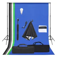 VidaXL Fotostudio-Set mit Softbox und Hintergrund