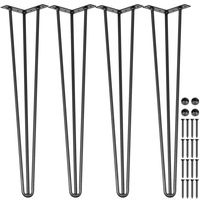 Vevor Tischbein Metall 22 Zoll 55,9 cm Tischgestell Schwarz