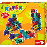 NORIS 606012047 - Erstes Spielen, 3 bunte Käferspiele,