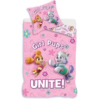 Paw Patrol Baby Bettwäsche-Set rosa 100 x 135 und