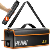 HENMI Ebike Akku Tasche 1000 °C Feuerfest Metallschnalle 49x15x15cm