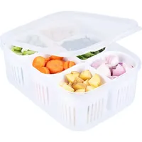 Belle Vous 7-teiliges Lebensmittelbehälter-Set - für Obst und Gemüse