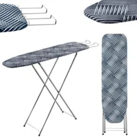 Kadax Bügelbrett mit Fach, 104x30cm Dampfbügelbrett mit ausziehbarer mit