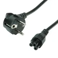 Bachmann H05VV-F 3G0,75mm2 sw L:1,0m IEC C5/CEE7/7
