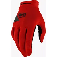 100% Ridecamp Gel Gloves rot L