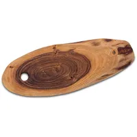 Amagohome Baumscheibe 34x16cm o. 52x24cm Schneidebrett Holz Serviertablett Deko
