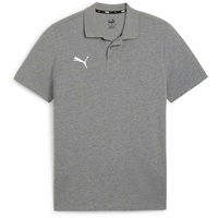 Puma teamGOAL Casuals Poloshirt Herren 33 medium gray heather/white