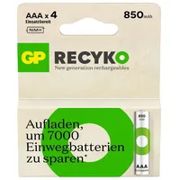 GP ReCyko Micro AAA 850 mAh 1.2 V 4